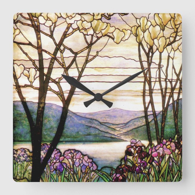 Vintage Stained Glass Clock (Front)