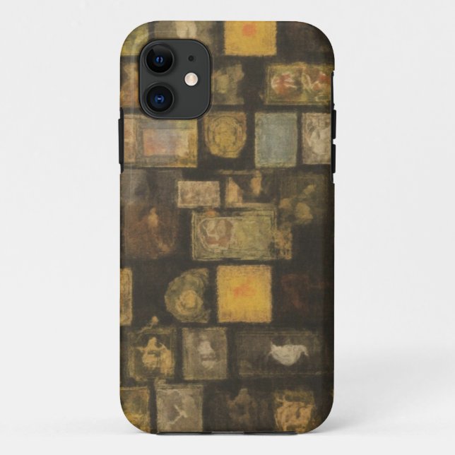 Vintage Stamp Collage Mobile Case (Back)