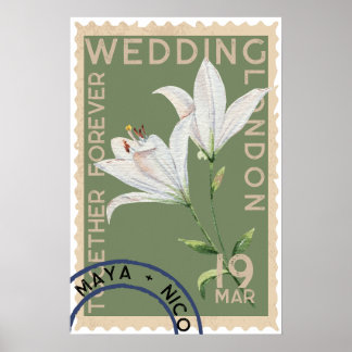 Vintage stamp  poster