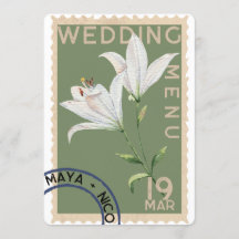 Vintage stamp Wedding