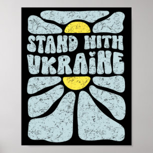 Vintage Stand With Ukraine Tee Poster