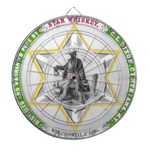 Vintage Star Whiskey Dartboard