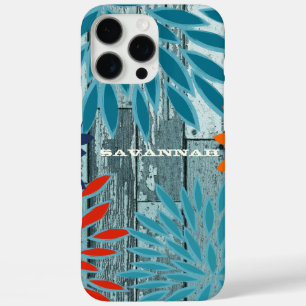 Vintage StarBurst Flower Personalised iPhone iPhone 16 Pro Max Case