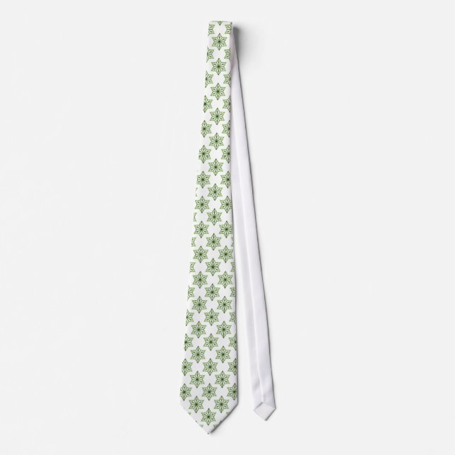 Vintage Starburst Tie, Forest Green Tie (Front)