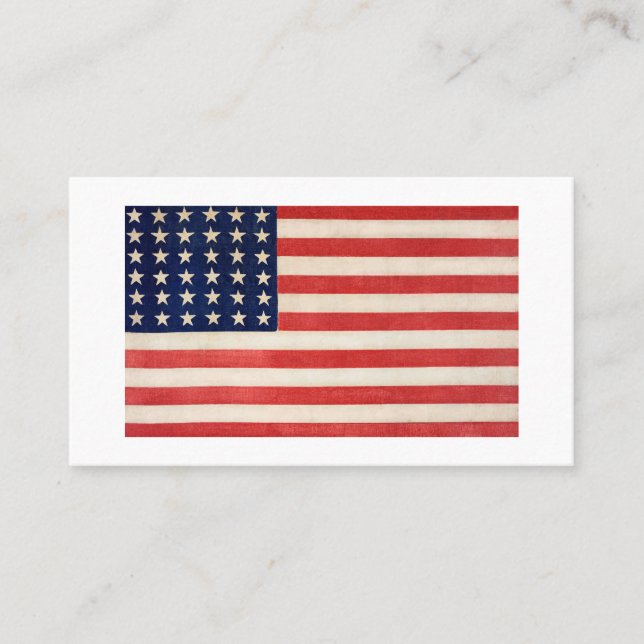Vintage Stars and Stripes American Flag Business Card (Front)