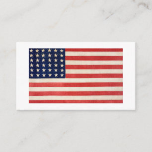 Vintage Stars and Stripes American Flag Enclosure Card