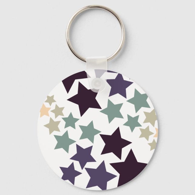 Vintage Stars Key Ring (Front)