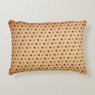 Vintage Stars: Old Paper Texture Decorative Cushion