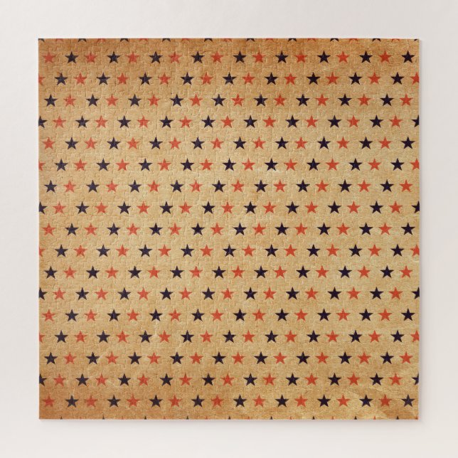 Vintage Stars: Old Paper Texture Jigsaw Puzzle (Vertical)