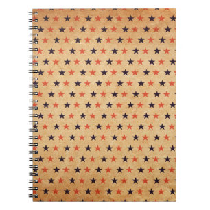 Vintage Stars: Old Paper Texture Notebook