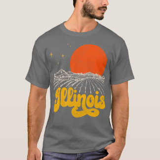 Vintage State of Illinois Mid Century Distressed A T-Shirt