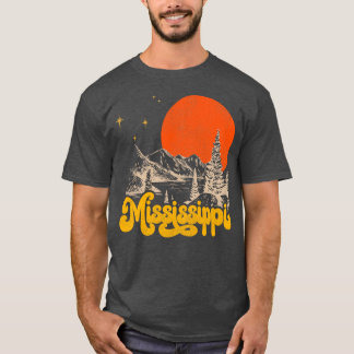 Vintage State of Mississippi Mid Century Distresse T-Shirt