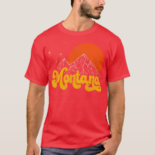 Vintage State of Montana Mid Century Distressed Ae T-Shirt