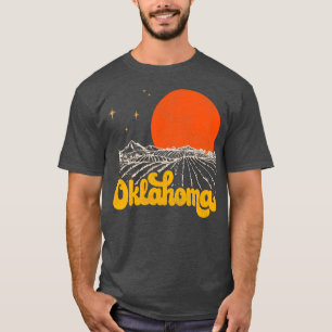 Vintage State of Oklahoma Mid Century Distressed A T-Shirt