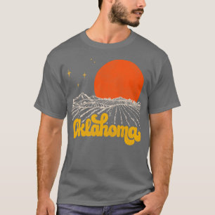 Vintage State of Oklahoma Mid Century Distressed A T-Shirt