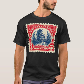 Vintage Statue of Freedom 1923 Postage Stamp Coll T-Shirt