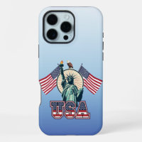 Vintage, Statue of Liberty iPhone Case