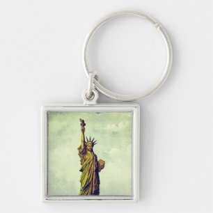 Vintage Statue of Liberty Key Ring