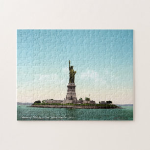 Vintage Statue of Liberty, New York 1905 Jigsaw Puzzle