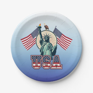 Vintage, Statue of Liberty Paper Plate