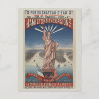 Vintage Statue of Liberty Paris to New York City