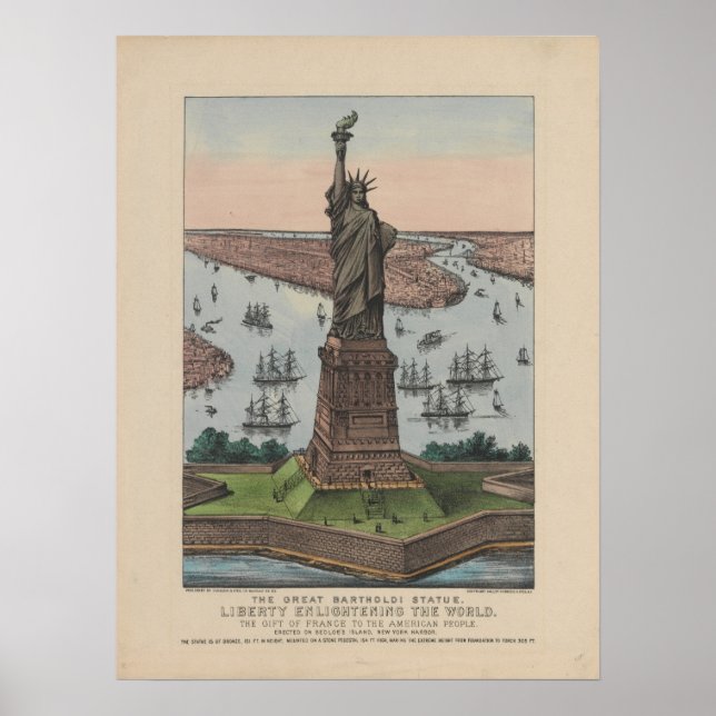 Vintage Statue of Liberty Poster (Front)