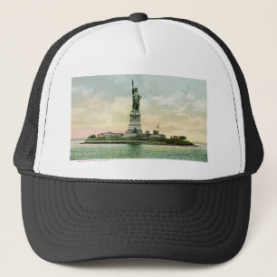 Vintage "Statue of Liberty" Poster. New York. Trucker Hat