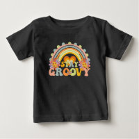 Vintage Stay Groovy Flower Power Tee