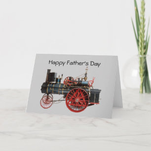 VINTAGE STEAM LOCOMOTIVE FATHER'S DAY CARD