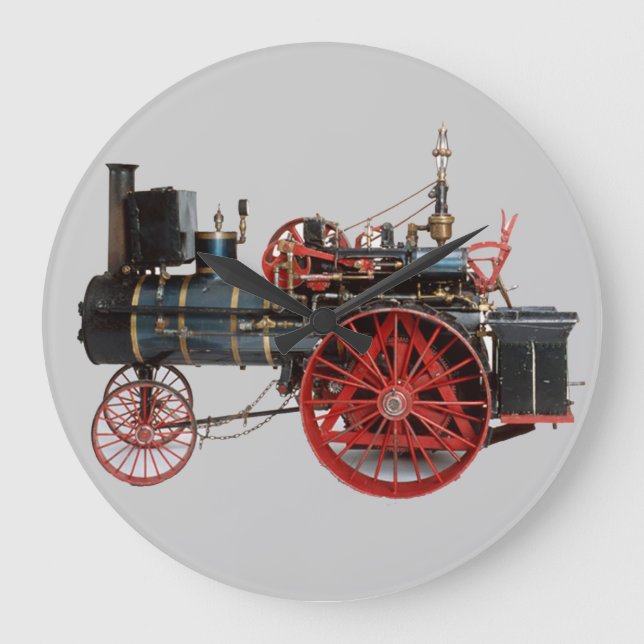VINTAGE STEAM LOCOMOTIVE LARGE CLOCK (Front)