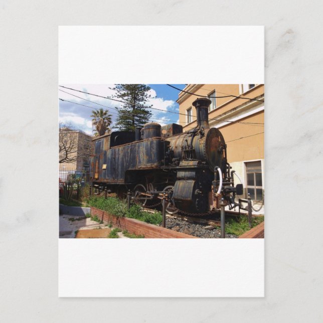 Vintage Steam Locomotive Postcard (Front)