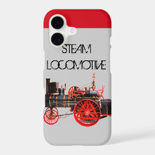 VINTAGE STEAM LOCOMOTIVE Red Grey