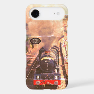Vintage steam locomotive, your monogram