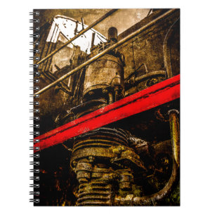 Vintage Steam Train - Air Pump Notebook