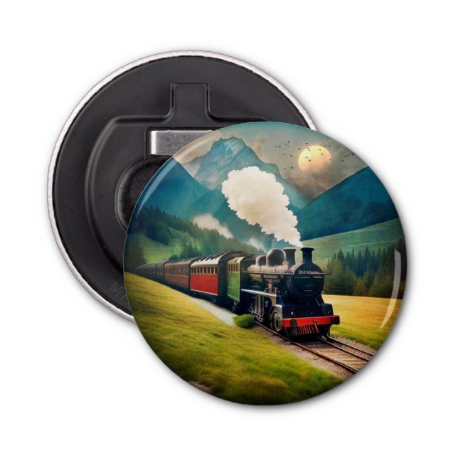 Vintage Steam Train Bottle Opener (Front)