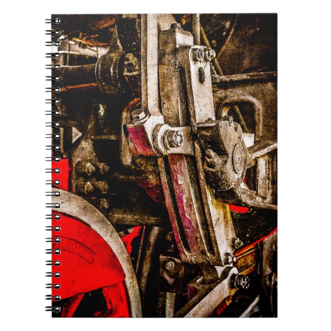 Vintage Steam Train - Driving Gear Notebook (Front)