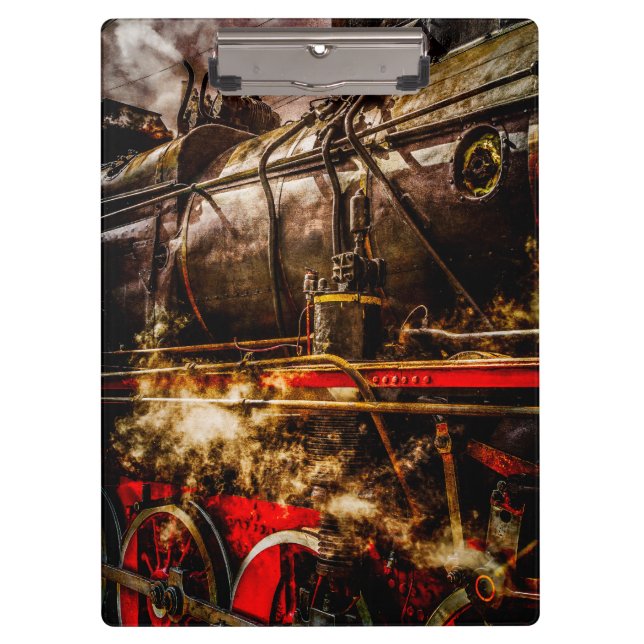 Vintage Steam Train - In Steam Clipboard (Front)