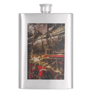 Vintage Steam Train - In Steam Hip Flask