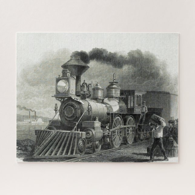 Vintage Steam Train Jigsaw Puzzle (Horizontal)