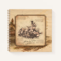 Vintage Steam Train / Locomotive Art. Driver Gift