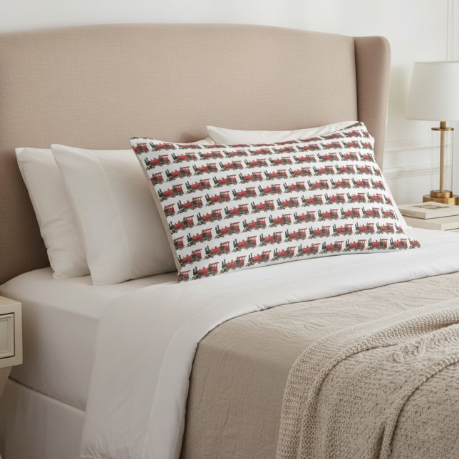 Vintage Steam Train Pillow Case (Vintage Steam Train Pillow Case)