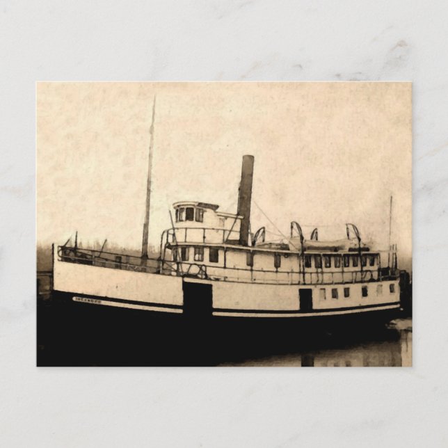 Vintage Steamboat Islander Postcard (Front)