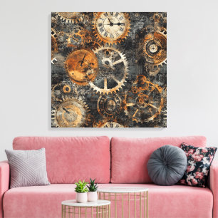 Vintage Steampunk Canvas Art