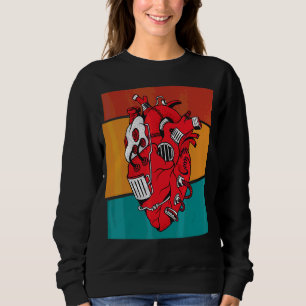 Vintage Steampunk Mechanical Heart Sweatshirt