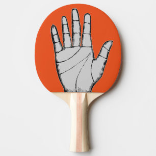 Vintage Steampunk Metal Hand Ping Pong Paddle