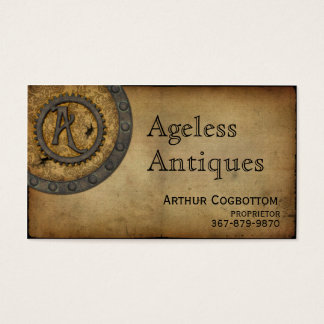 Vintage Steampunk Monogram A