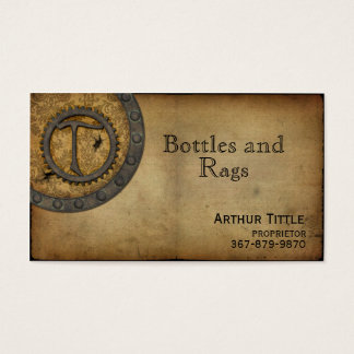 Vintage Steampunk Monogram T