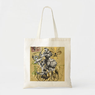 Vintage steampunk pirate tote bag