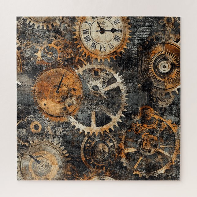 Vintage Steampunk Puzzle (Vertical)