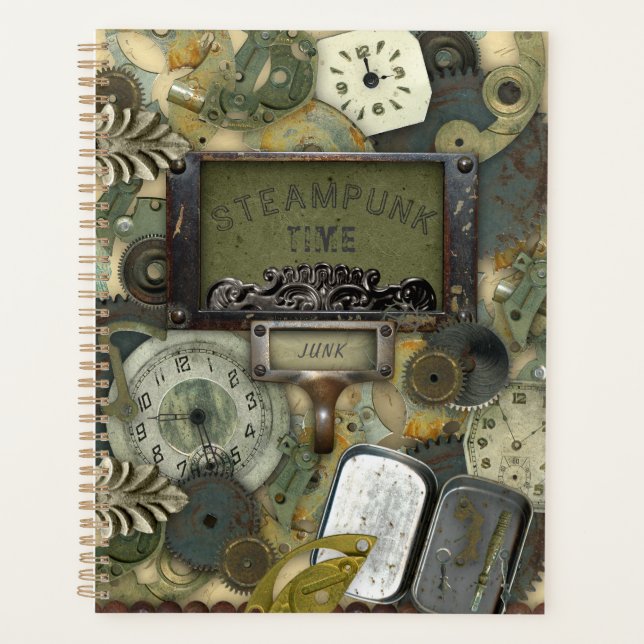 Vintage Steampunk Time Planner (Front)